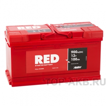 Аккумулятор автомобильный Red 100R (900A 353x175x190)