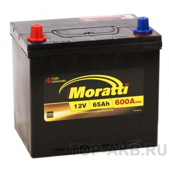 Аккумулятор автомобильный Moratti Asia 65L 600А 232x173x225 D23R