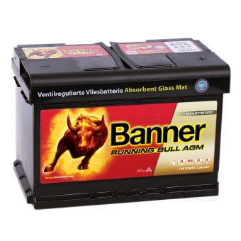Аккумулятор автомобильный BANNER Running Bull AGM Start-Stop (570 01) 70R 720A 278x175x190