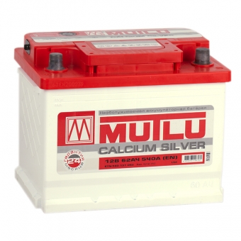 Аккумулятор автомобильный Mutlu Calcium Silver 62R 540A 242x175x190