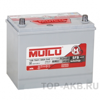 Аккумулятор автомобильный Mutlu Calcium Silver 70L Asia 630A 260x175x225