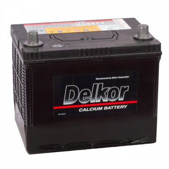 Аккумулятор автомобильный Delkor 55D23L (60R 550A 229x172x204)
