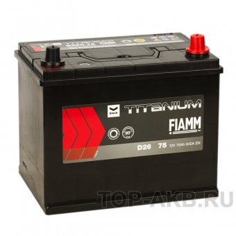 Аккумулятор автомобильный Fiamm Asia 75R 640A 261x173x225