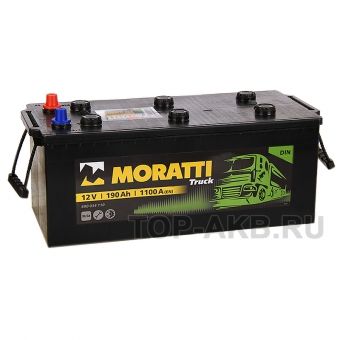 Аккумулятор автомобильный Moratti 190 евро 1100А 518x228x238