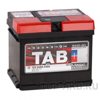 Аккумулятор автомобильный Tab Magic 54R (510A 207x175x175) 189054 55401
