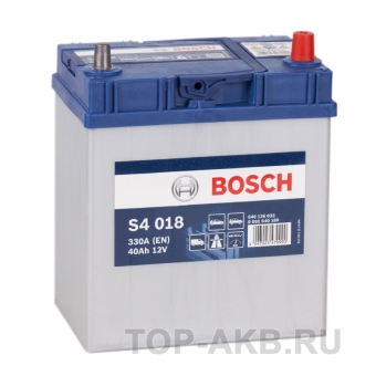 Аккумулятор автомобильный Bosch S4 018 40R 330A 187x127x227