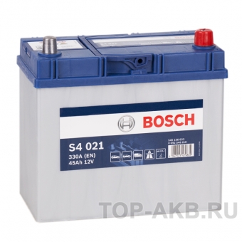Аккумулятор автомобильный Bosch S4 021 45R 330A 238x129x227