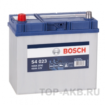 Аккумулятор автомобильный Bosch S4 023 45L 330A 238x127x227