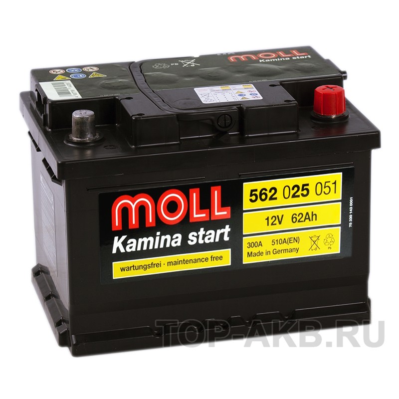 Moll Kamina Start 62SR низкий 510A (242x175x175) Moll Kamina Start 62SR низкий 510A (242x175x175)