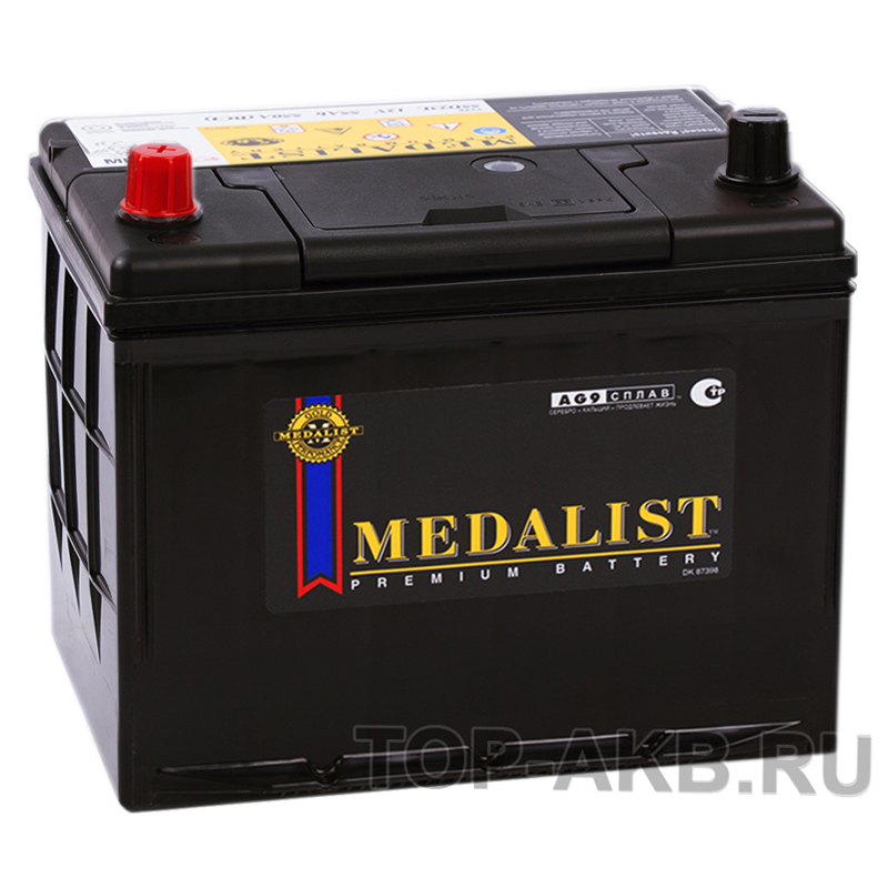 Аккумулятор автомобильный Medalist 80D26R (70L 680A 260x173x225)