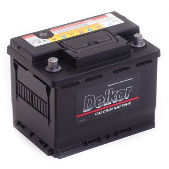 Аккумулятор автомобильный Delkor 56514 (65L 640A 241x174x188)