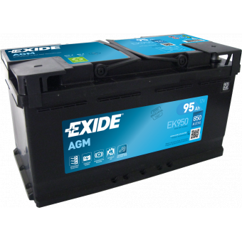 Аккумулятор автомобильный Exide Start-Stop AGM 95R (850А 353x175x190) EK950