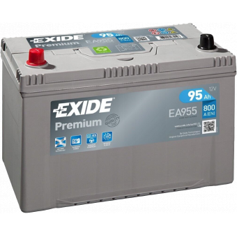 Аккумулятор автомобильный Exide Premium 95L (800А 306х173х225) EA955