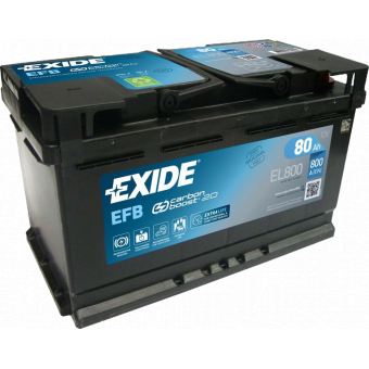 Аккумулятор автомобильный Exide Start-Stop EFB 80R (720А 315x175x190) EL800
