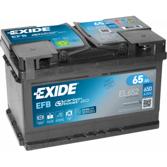 Аккумулятор автомобильный Exide Start-Stop EFB 65R (650А 278x175x175) EL652