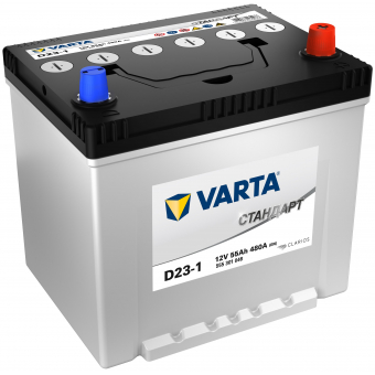 Аккумулятор автомобильный VARTA Стандарт 55 Ач 480А обр. пол. (232x173x225) 6СТ-55.0 D23-1 (555 301 048)