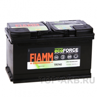 Аккумулятор автомобильный Fiamm Ecoforce AFB 80R 740A (315x175x190) EFB Start-Stop TR740