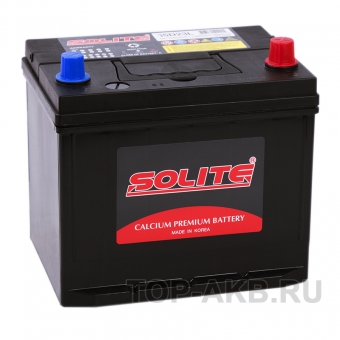 Аккумулятор автомобильный Solite 75D23L с бортиком (65R 550A 230x168x210)