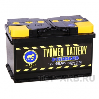 Tyumen Battery Standard 66 Ач прям. пол. 580A (278x175x175)