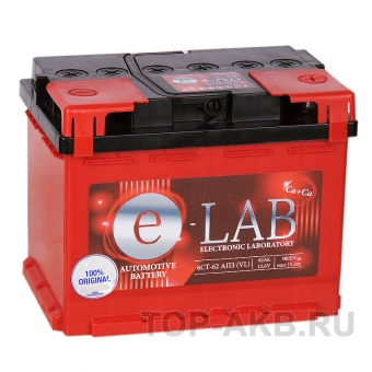 Аккумулятор автомобильный E-LAB 62R 580A (242x175x190)