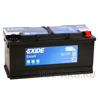 Аккумулятор автомобильный Exide Excell 110R (850A 393x175x190) EB1100