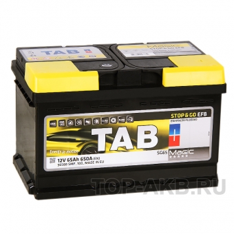 Аккумулятор автомобильный Tab EFB Stop-n-Go 65R (650A 278x175x175) 212065 56588