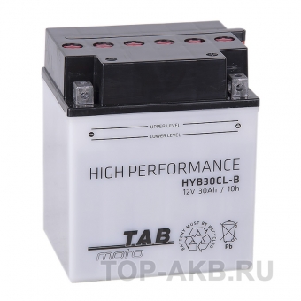 TAB Moto High performance HYB30CL-B 12V 30Ah 300A (165x130x192) обр. пол. сухоз.