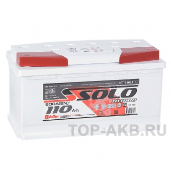 Аккумулятор автомобильный SOLO 110R (900A 353x175x190)