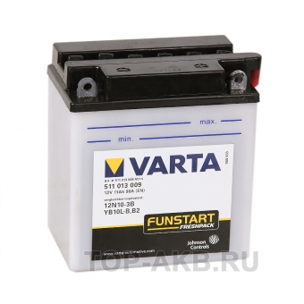 VARTA Funstart Freshpack YB10L-B /12N10-3B 12V 11Ah 90А (136x91x146) обр. пол. 511 013 009, сухозар.