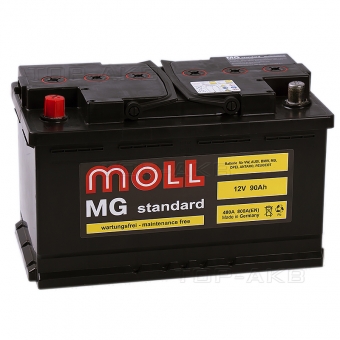 Аккумулятор автомобильный Moll MG Standard 90L 800A 315x175x190
