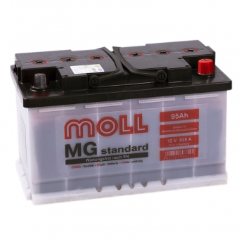 Аккумулятор автомобильный Moll MG Standard 95R 820A 315x175x190