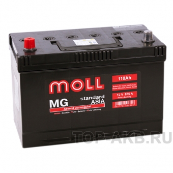 Аккумулятор автомобильный Moll MG Standard Asia 110L 835A 292x170x215