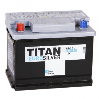 Titan Euro Silver 65L 650A 242x175x190