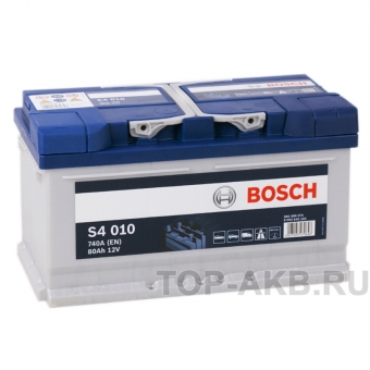 Аккумулятор автомобильный Bosch S4 010 80R 740A 315x175x175
