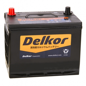 Аккумулятор автомобильный Delkor 90D26L (80R 680A 260x173x225)