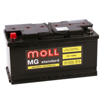 Аккумулятор автомобильный Moll MG Standard 105L 900A 353x175x190