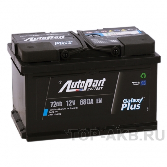 Аккумулятор автомобильный Autopart Galaxy Plus 72R низкий 680А (278x175x175)