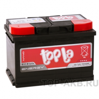 Аккумулятор автомобильный Topla Energy 75L (750A 278x175x190) 108375 57413