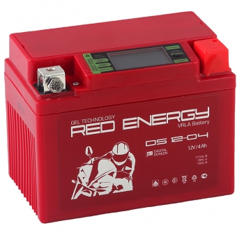 Red Energy DS 1204, 12V 4Ah 60А (114х70х86) YB4L-B, YB4L-A, YTX4L-BS