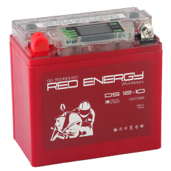 Red Energy DS 1210, 12V 10Ah 110А (137x77x135) YB9A-A, YB9-B, 12N9-4B-1