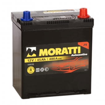 Аккумулятор автомобильный Moratti Asia 45R 400А 187x127x227 B19L