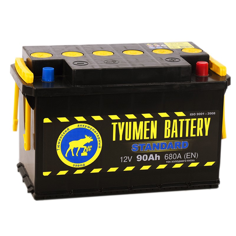 Tyumen Battery Standard 90 Ач обр. пол. 680A (345x175x213) Tyumen Battery Standard 90 Ач обр. пол. 680A (345x175x213)