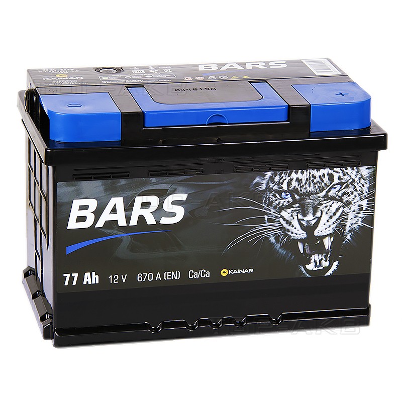 BARS 6СТ-77 АПЗ о.п. 77Ач 670A (278x175x190) BARS 6СТ-77 АПЗ о.п. 77Ач 670A (278x175x190)