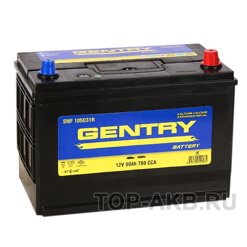 Gentry 105D31L (90R 780A 306x173x225) Gentry 105D31L (90R 780A 306x173x225)