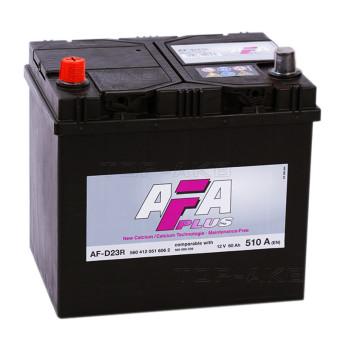 AFA Plus 60 Ач 510A прям. пол. (232x173x225) AF-D23R