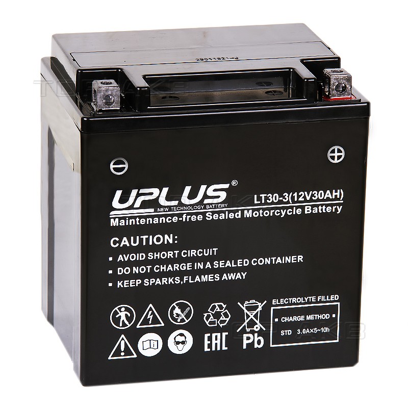 Uplus LT30-3 12V 30Ah 385А обр. пол. (165x125x175) Super Start AGM Uplus LT30-3 12V 30Ah 385А обр. пол. (165x125x175) Super Start AGM