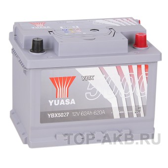 YUASA YBX5027 62 Ач 620А обр. пол. (242x175x190)