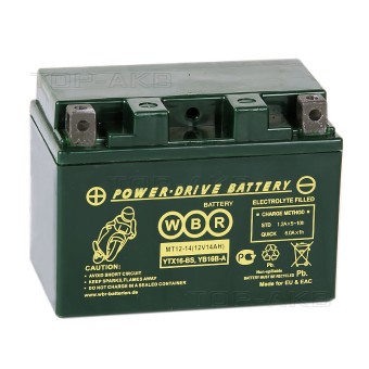 WBR MT12-14 AGM 14 Ач 210А прямая пол.(150x87x145) YTX16-BS, YB16B-A