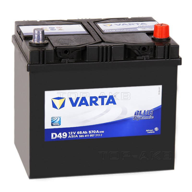 Varta Blue Dynamic D49 65R 570A 232x173x225 Varta Blue Dynamic D49 65R 570A 232x173x225