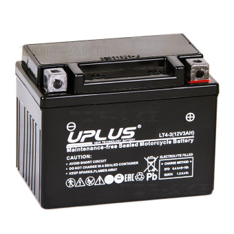 Uplus LT4-3 12V 3Ah 50А обр. пол. (113x70x85) Super Start AGM